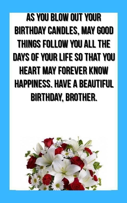 quotes for brother on his birthday